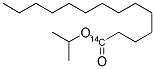 ISOPROPYL MYRISTATE, [1-14C]- 结构式