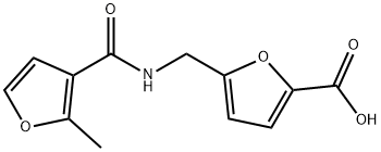5-([(2-METHYL-FURAN-3-CARBONYL)-AMINO]-METHYL)-FURAN-2-CARBOXYLIC ACID 结构式