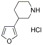 3-(3-FURYL) PIPERIDINE HYDROCHLORIDE 结构式