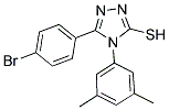 5-(4-BROMO-PHENYL)-4-(3,5-DIMETHYL-PHENYL)-4H-[1,2,4]TRIAZOLE-3-THIOL 结构式