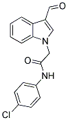 N-(4-CHLORO-PHENYL)-2-(3-FORMYL-INDOL-1-YL)-ACETAMIDE 结构式