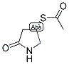 (S)-4-ACETYLTHIO-2-PYRROLIDINONE 结构式