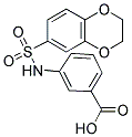 3-(2,3-DIHYDRO-BENZO[1,4]DIOXINE-6-SULFONYLAMINO)-BENZOIC ACID 结构式