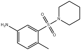 4-甲基-3-(哌啶-1-磺酰基)-苯胺 结构式