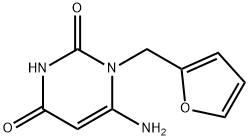 6-氨基-1-(2-呋喃甲基)嘧啶-2,4(1H,3H)-二酮 结构式