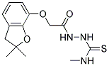 1-(2-(2,2-DIMETHYL(3-OXAINDAN-4-YLOXY))ACETYL)-4-METHYLTHIOSEMICARBAZIDE 结构式