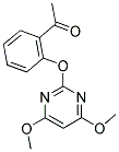 2-ACETYL-O-(4,6-DIMETHOXYPYRIMIDIN-2-YL)PHENOL 结构式