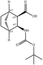 BOC-3-ENDO-AMINOBICYCLO[2.2.1]HEPTANE-2-ENDO-CARBOXYLIC ACID 结构式