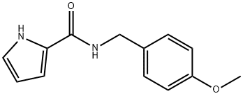 N-(4-甲氧基苄基)-1H-吡咯-2-甲酰胺 结构式