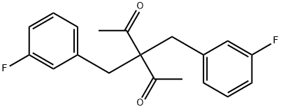 3,3-Bis(3-fluorobenzyl)-2,4-pentanedione 结构式
