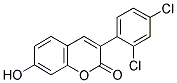 3(2',4'-DICHLOROPHENYL)-7-HYDROXYCOUMARIN 结构式