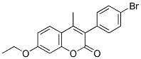 3(4'-Bromophenyl)-7-ethoxy-4-methylcoumarin 结构式