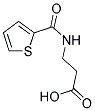 3-[(THIEN-2-YLCARBONYL)AMINO]PROPANOIC ACID 结构式