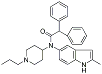 N-(2-METHYL-1H-INDOL-5-YL)-N-(1-PROPYLPIPERIDIN-4-YL)DIPHENYLACETAMIDE 结构式