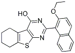 2-(2-Ethoxy-1-naphthyl)-5,6,7,8-tetrahydro[1]benzothieno[2,3-d]pyrimidin-4-ol 结构式