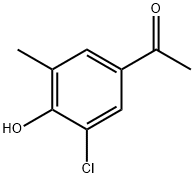 1-(3-氯-4-羟基-5-甲基-苯基)乙酮 结构式