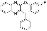 2-BENZYL-3-(3-FLUOROPHENOXY)QUINOXALINE 结构式