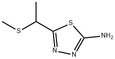 5-(1-(甲硫基)乙基)-1,3,4-噻二唑-2-胺 结构式