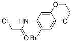 N-(7-BROMO-2,3-DIHYDRO-1,4-BENZODIOXIN-6-YL)-2-CHLOROACETAMIDE 结构式