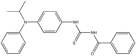 N-(((4-((ISOPROPYL)PHENYLAMINO)PHENYL)AMINO)THIOXOMETHYL)BENZAMIDE 结构式