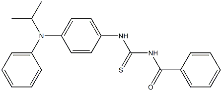 N-(((4-((Isopropyl)phenylamino)phenyl)amino)thioxomethyl)benzamide 结构式