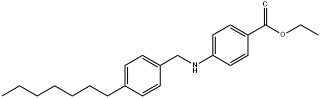 ETHYL 4-[(4-HEPTYLBENZYL)AMINO]BENZENECARBOXYLATE 结构式