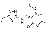 DIETHYL {[(5-ETHYL-1,3,4-THIADIAZOL-2-YL)AMINO]METHYLENE}MALONATE 结构式