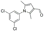 1-(3,5-DICHLORO-PHENYL)-2,5-DIMETHYL-1H-PYRROLE-3-CARBALDEHYDE 结构式