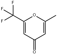 2-甲基-6-(三氟甲基)-4H-吡喃-4-酮 结构式