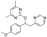 4,6-DIMETHYL-2-[1-(4-METHOXYPHENYL)-2-(PYRIMIDIN-4-YL)ETHOXY]PYRIMIDINE 结构式