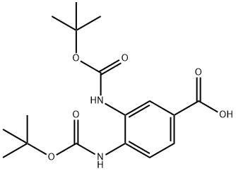 3,4-Bis((tert-butoxycarbonyl)amino)benzoicacid