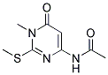 N-[1-Methyl-2-(methylsulfanyl)-6-oxo-1,6-dihydropyrimidin-4-yl]acetamide 结构式