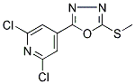 2,6-DICHLORO-4-[5-(METHYLTHIO)-1,3,4-OXADIAZOL-2-YL]PYRIDINE 结构式