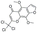 4,9-DIMETHOXY-7-(TRICHLOROMETHYL)-5H-FURO[3,2-G]CHROMEN-5-ONE 结构式