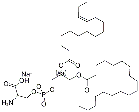 1-STEAROYL-2-LINOLEOYL-SN-GLYCERO-3-[PHOSPHO-L-SERINE](SODIUM SALT) 结构式