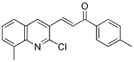 1-(P-TOLYL)-3-(2-CHLORO-8-METHYL-3-QUINOLINYL)-2-PROPEN-1-ONE 结构式