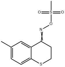 6-METHYL-4-([(METHYLSULFONYL)OXY]IMINO)THIOCHROMANE 结构式