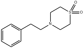 4-PHENETHYL-1LAMBDA6,4-THIAZINANE-1,1-DIONE 结构式