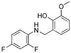 2-[(2,4-DIFLUOROANILINO)METHYL]-6-METHOXYBENZENOL 结构式
