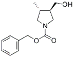 TRANS-3-HYDROXYMETHYL-4-METHYL-1-CBZ-PYRROLIDINE 结构式