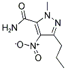 1-METHYL-4-NITRO-3-PROPYLPYRAZOLE-5-CARBOXAMIDE 结构式