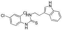 ((2,4-DICHLOROPHENYL)AMINO)((2-INDOL-3-YLETHYL)AMINO)METHANE-1-THIONE 结构式