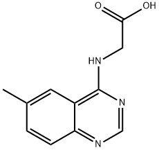 (6-甲基喹唑啉-4-基)甘氨酸 结构式