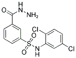 N-(2,5-DICHLORO-PHENYL)-3-HYDRAZINOCARBONYL-BENZENESULFONAMIDE 结构式