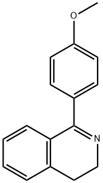 1-(4'-METHOXY)-PHENYL-3,4-DIHYDRO-ISOQUINOLINE 结构式