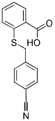 2-(4-CYANO-BENZYLSULFANYL)-BENZOIC ACID 结构式