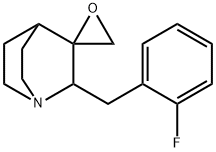 2-(2-FLUOROBENZYL)-3-(EPOXYMETHYL)QUINULIDINE 结构式