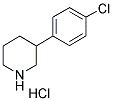 3-(4-氯苯基)哌啶盐酸盐 结构式