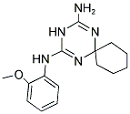 N-(2-METHOXY-PHENYL)-1,3,5-TRIAZA-SPIRO[5.5]UNDECA-1,4-DIENE-2,4-DIAMINE 结构式