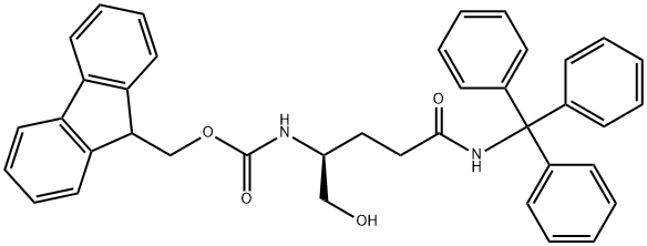 FMOC-GLN(TRT)-OL 结构式